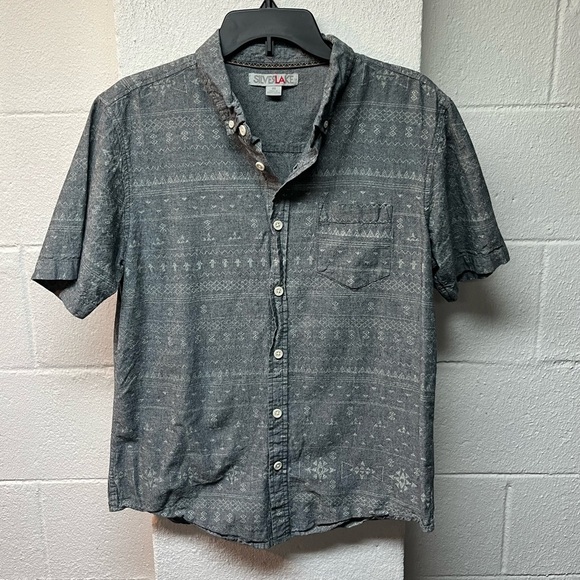 Silverlake Men's Gray Short Sleeve Shirt. - Picture 1 of 5